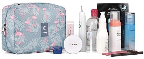 Hanging Travel Toiletry Bag Cosmetic Make up Organizer for Women and Girls Waterproof (A-Flamingo) - Afbeelding 6