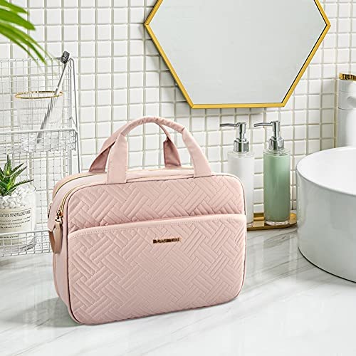 Large Toiletry Bag, Bagsmart Travel Makeup Organizer Water-resistant Makeup Cosmetic Bag Travel Bag for Accessories, Shampoo, Full Sized Container, Toiletries - Afbeelding 7