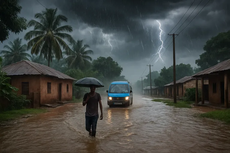 Als het losbarst in Gambia: veilig reizen bij tropische buien, onweer en overstromingen