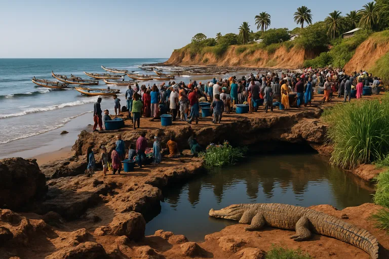 Bakau aan de kust van Gambia: van levendige vismarkt tot serene krokodillenpoel