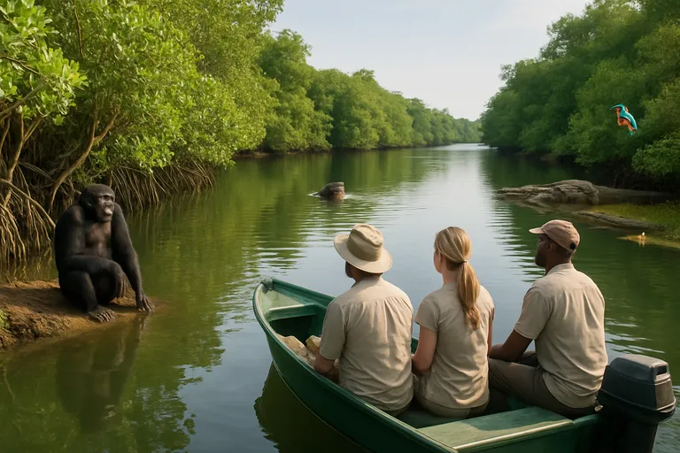 Chimpansees, mangroven en serene boottochten langs de Gambia-rivier