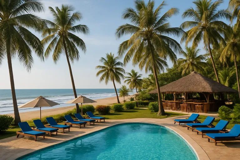 Kololi beach in Gambia: droom weg in een tropisch strandresort